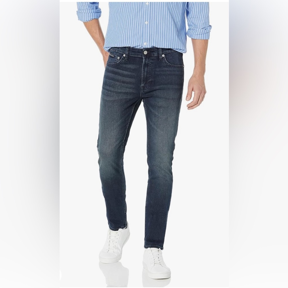 NWT CALVIN KLEIN Jeans high stretch slim fit avedon dark